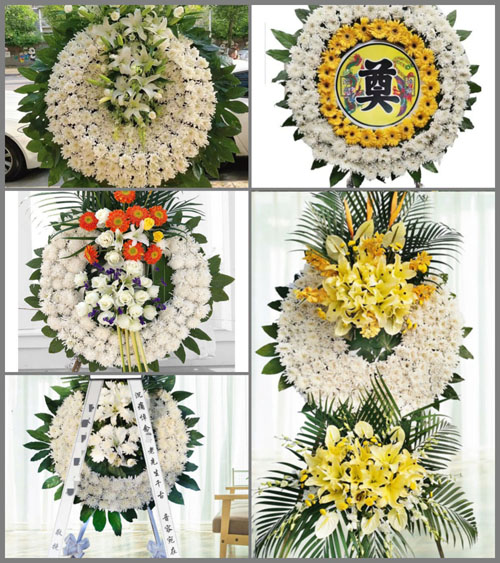 四川成都蒲江县鹤山镇龙头村花圈速递
